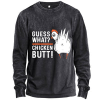 Guess What Turkey Butt Thanksgiving Long Sleeve Shirt