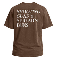Shooting Guns & Spread'n Buns Tee