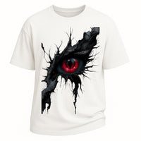 Herren-T-Shirt aus gewaschener 230 g schwerer Baumwolle im Retro-Stil
