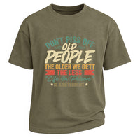 Herren-T-Shirt aus gewaschener 230 g schwerer Baumwolle im Retro-Stil