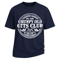 Grumpy Old Gits Club Funny Graphic Short-Sleeve T-Shirt
