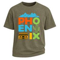 Phoenix Arizona Colorful City Graphic T-shirt